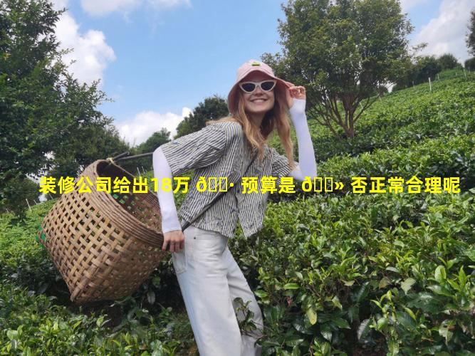 装修公司给出18万 🌷 预算是 🌻 否正常合理呢